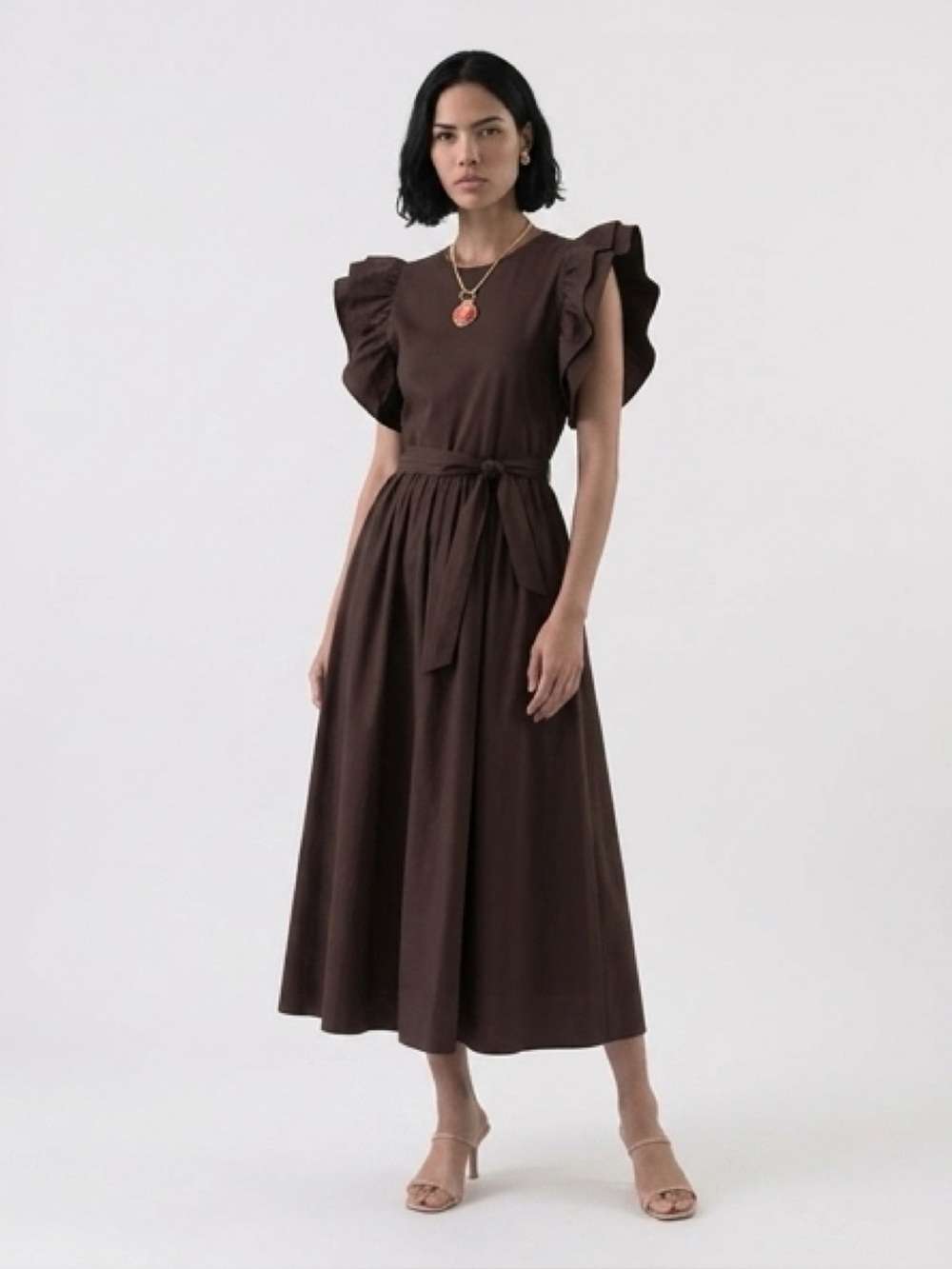 ZARA, Ruffle combination Dress